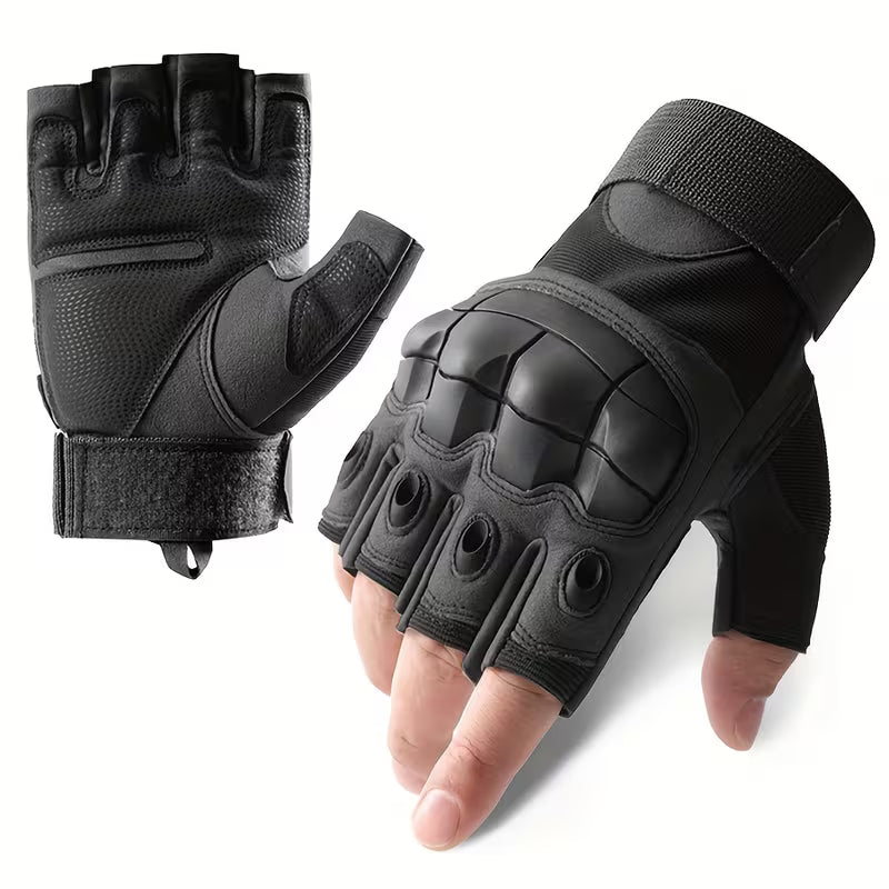 Tactical Gloves - Full Finger Hard Knuckle Protection Gloves for Men