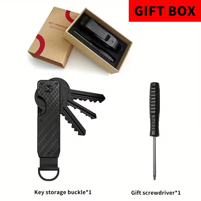 Apex Iron Key Organizer - Carbon Fiber Compact Key Holder